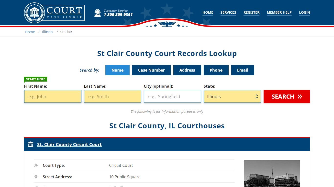 St Clair County Court Records | IL Case Lookup